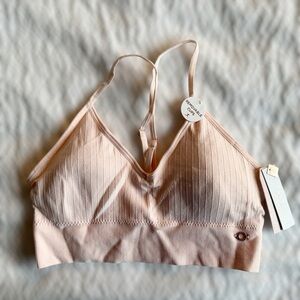 NWT‎ Danskin Intimates Seamless Bralette Blush Pink Removable Cups Size Small